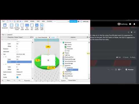 Touch Event Button Opens Gui & Closes It