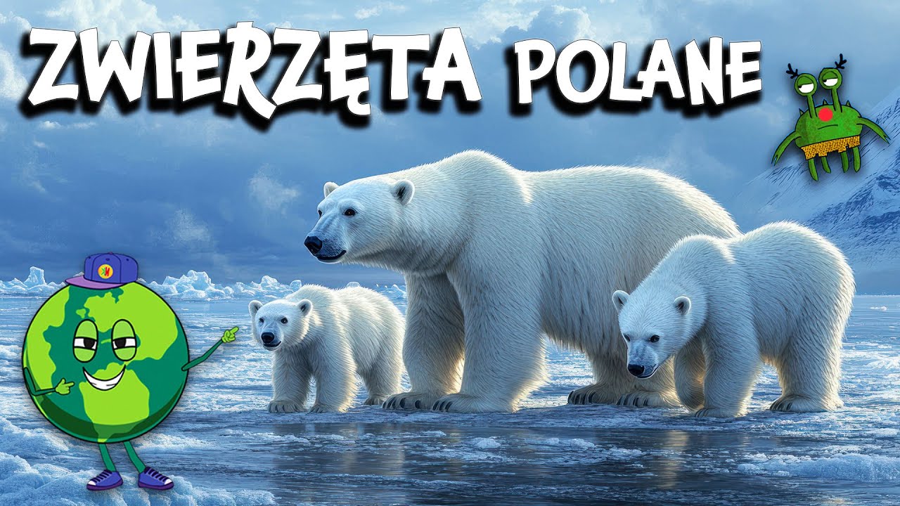 Zwierzęta Polarne 🐧❄️ - Film Edukacyjny dla Dzieci | Lisy Polarne, Niedzwiadzie, Renifery, Pingwiny