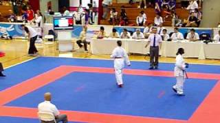 TWG 2009 in Taiwan Karate  WOMEN, KUMITE  60KG  BIH - ONDZAKOVIC Arnela vs  SEN - MAME Diarra