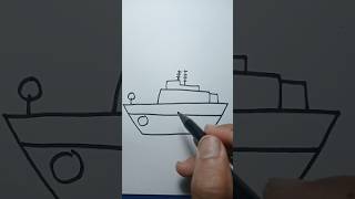 Cara menggambar kapal / menggambar kapal / how to draw ship #menggambarkapal #caramenggambarkapal