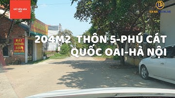 204m2 Làn 2 Thôn 5, Phú Cát, Quốc Oai || Đất nền Hòa Lạc