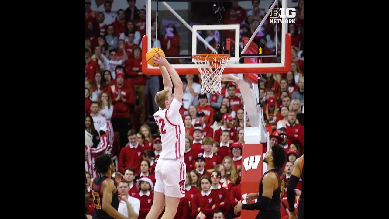 Wisconsin Men's Basketball | Crowl Dunk vs. Maryland
