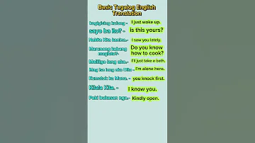 Basic Tagalog English Translation Aienglishtagalogtranslation 