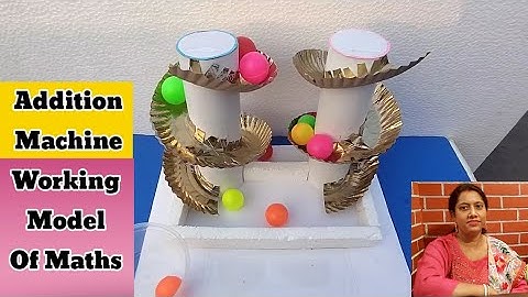 Addition Machine Working Model Of Maths | TLM For Primary School | TLM