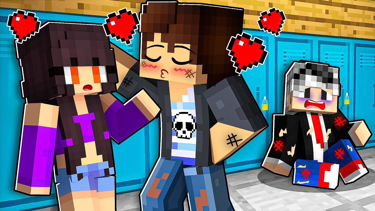 Okulun ZENGİN SERSERİ ÇOCUĞU Beni ÖPTÜ - Minecraft