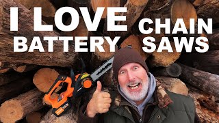 BATTERY POWERED ELECTRIC CHAIN SAWS - 9 REASONS I LOVE THEM!