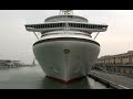 P&amp;O Cruises VENTURA Close up at Venice Cruise Ship Terminal