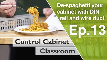 De-spaghetti your cabinet with DIN rail and wire duct