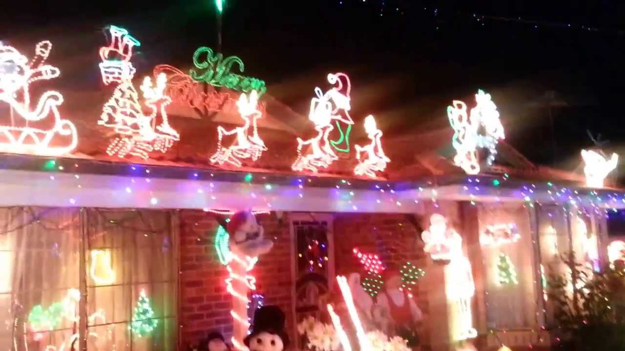 Palmerston Crescent Christmas Lights 2013 YouTube
