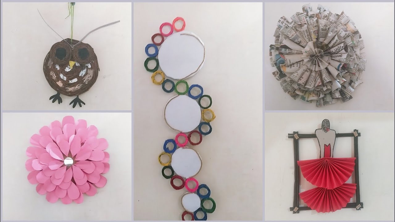 how paper sheet Craft idea // 5 paper sheet craft // how to make