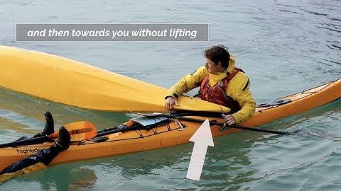 Sea Kayak T-Rescue:  Deep Water Rescue / How to get back in your Kayak with help