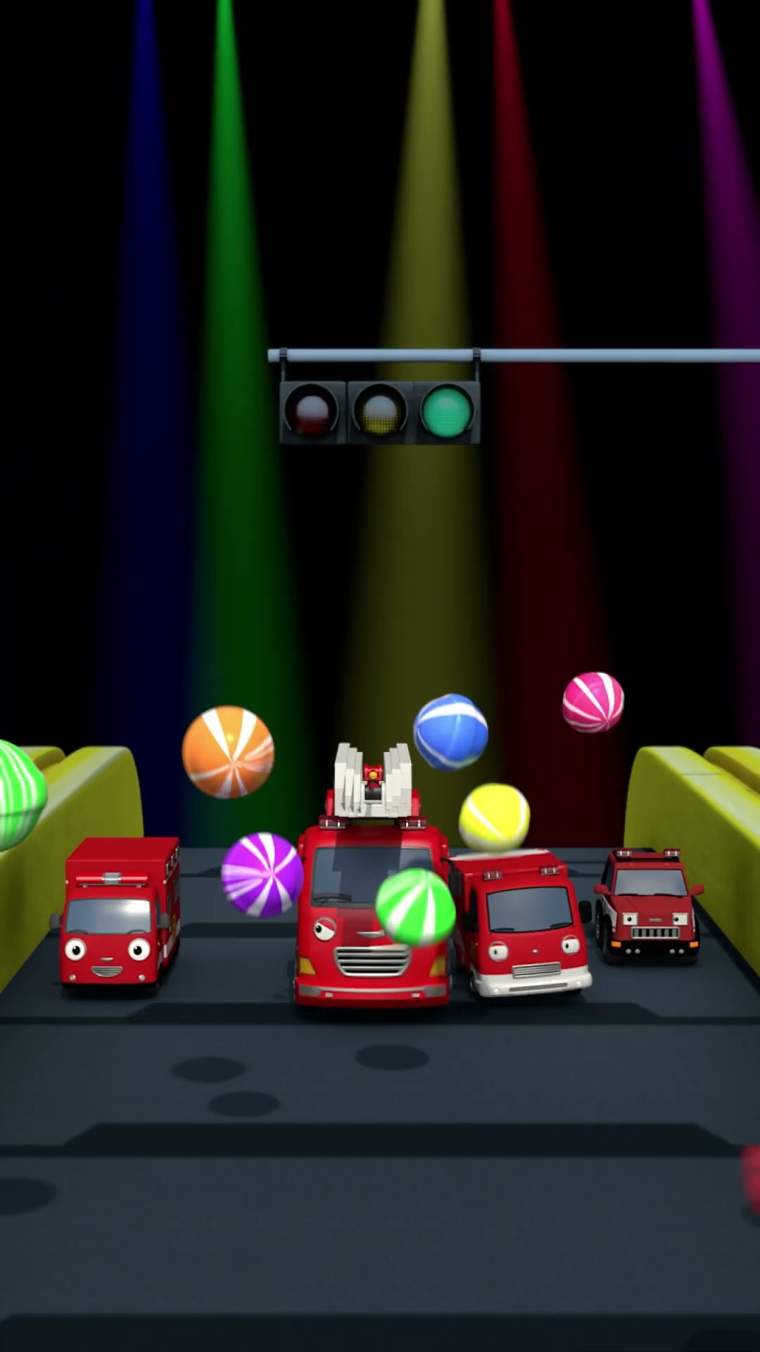 Red Cars Racing Contest ? #Shorts #TayotheLittleBus