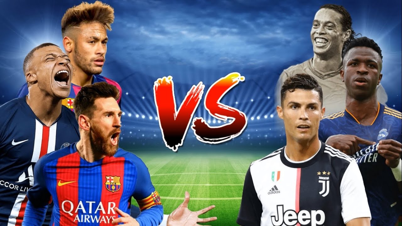 Neymar, Messi, Mbappe🔥 VS Ronaldo, Ronaldinho, Vinicius💪