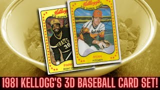 THEY'RRRREEEE GREAT! 1981 KELLOGG'S 3D BASEBALL CARDS COMPLETE SET REVEAL!
