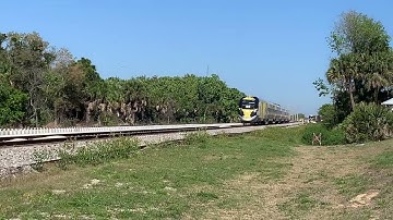 Brightline test train BLF-500 SB near Cocoa, FL 3-2-22