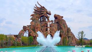 Beast Mega Splash Boat Ride POV - IMPRESSIVE Theming! Very Long Ride with Indoor Portion!