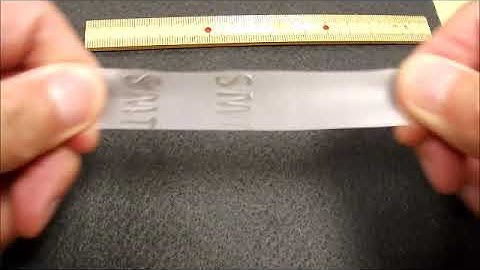 Shape memory rubber: setup of the permanent and temporary impression