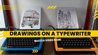 This 25-year-old artist creates incredible drawings on a typewriter | @Rosesonstudios