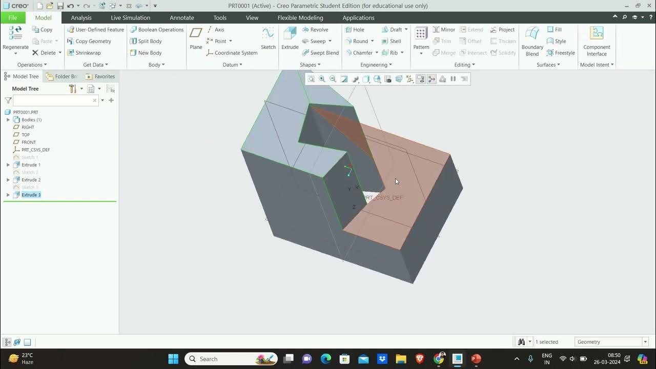 How to use Project Command in Creo || How to Create Project in Creo ...