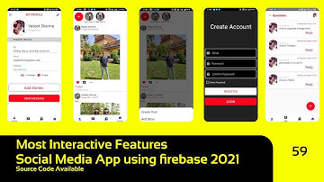 Most Interactive features || Social Media app using firebase 2021