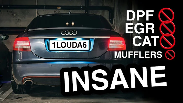 THE LOUDEST А6 C6 3.0 TDI 🔊 Full Custom Straight Pipe 💥 Coldstart x Acceleration  x Tunnel Run