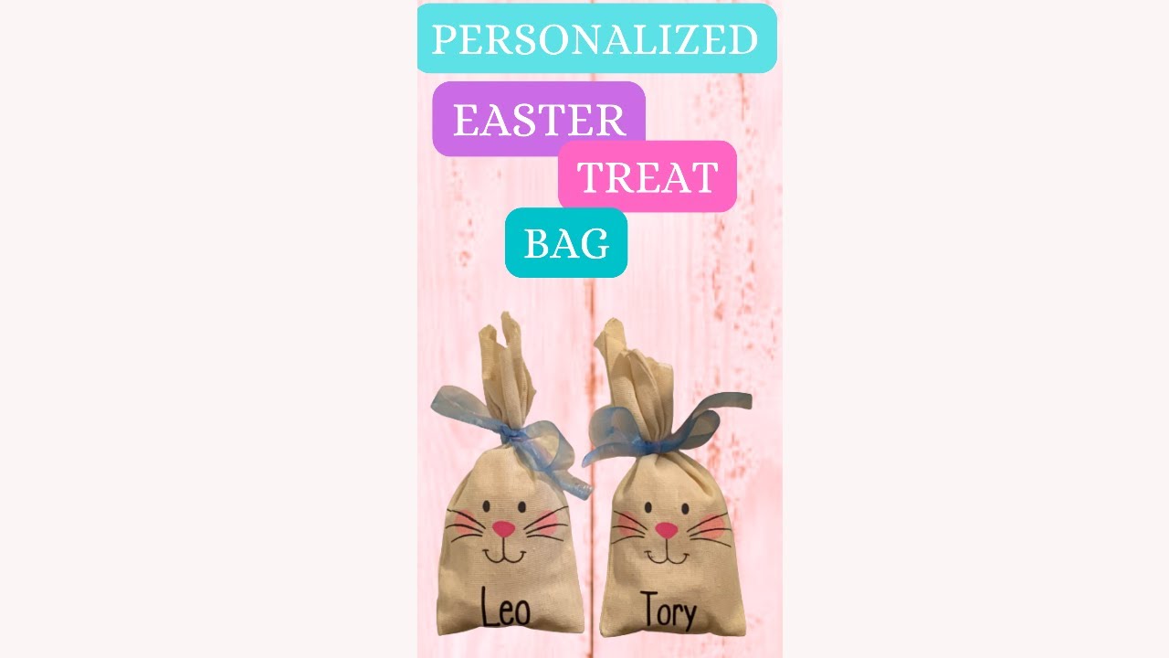 Cricut Personalized Dollar Tree Easter Treat Bags 