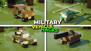 MINECRAFT: Military Vehicle Build Ideas!