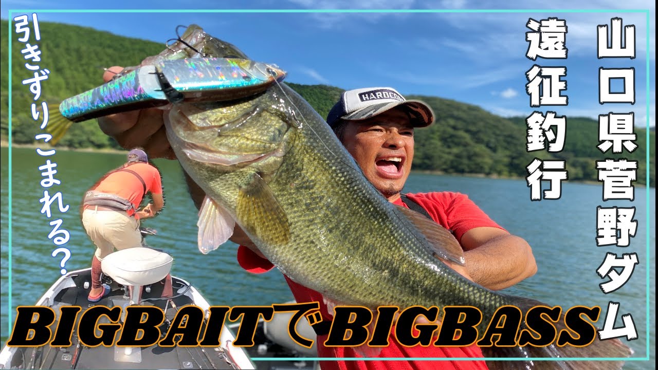 体が引きずりこまれる⁉山口県菅野ダム遠征！BIGBAITでBIGBASS！ - YouTube