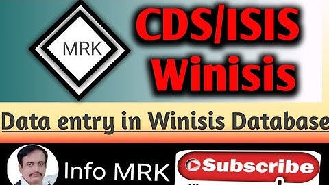 How to Add a New Record in CDS/ISIS Winisis Database File |Add New Record Entry Winisis  #infomrk