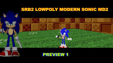 SRB2 Lowpoly Pack Md2 Modern Sonc