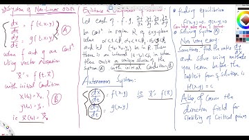 Differential Equation: Introduction to non linear system