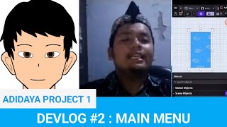 adidaya project 1 devlog | #2 : main menu #solodev #adidayaproject #trending #viral #indiegame 