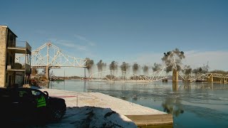 WATCH: Implosion to take down nearly century-old Mississippi River bridge between Wisconsin, Iowa