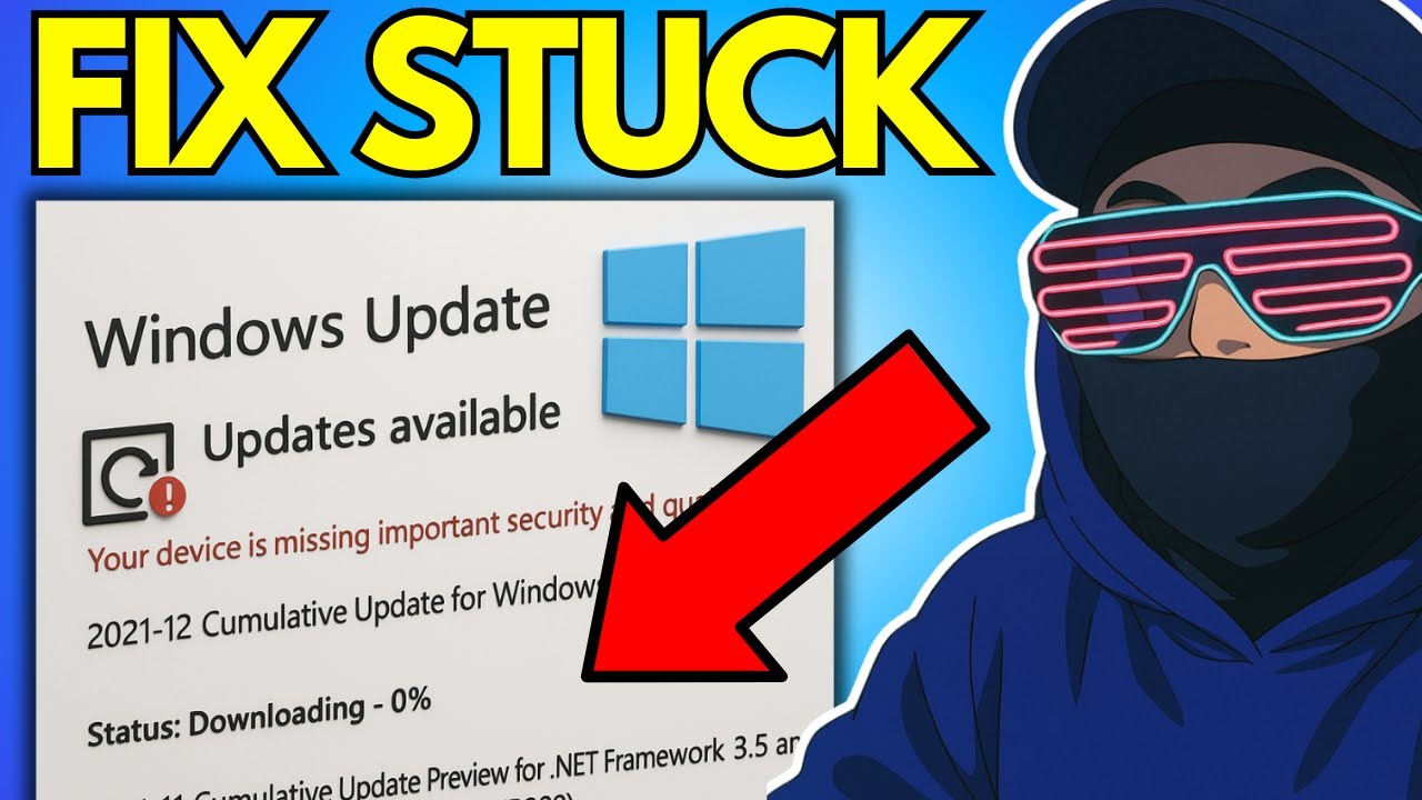 How To Fix Windows Update Stuck at Random % Percentage (Easy Fix) - YouTube