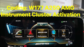 Coding: W177 A250 AMG Instrument Cluster Activation