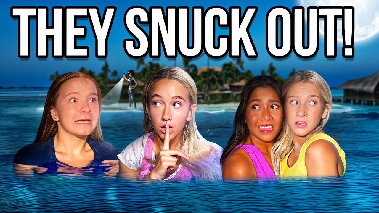 SNEAKING into the OCEAN to SWiM at MiDNiGHT! *GONE WRONG* 😳