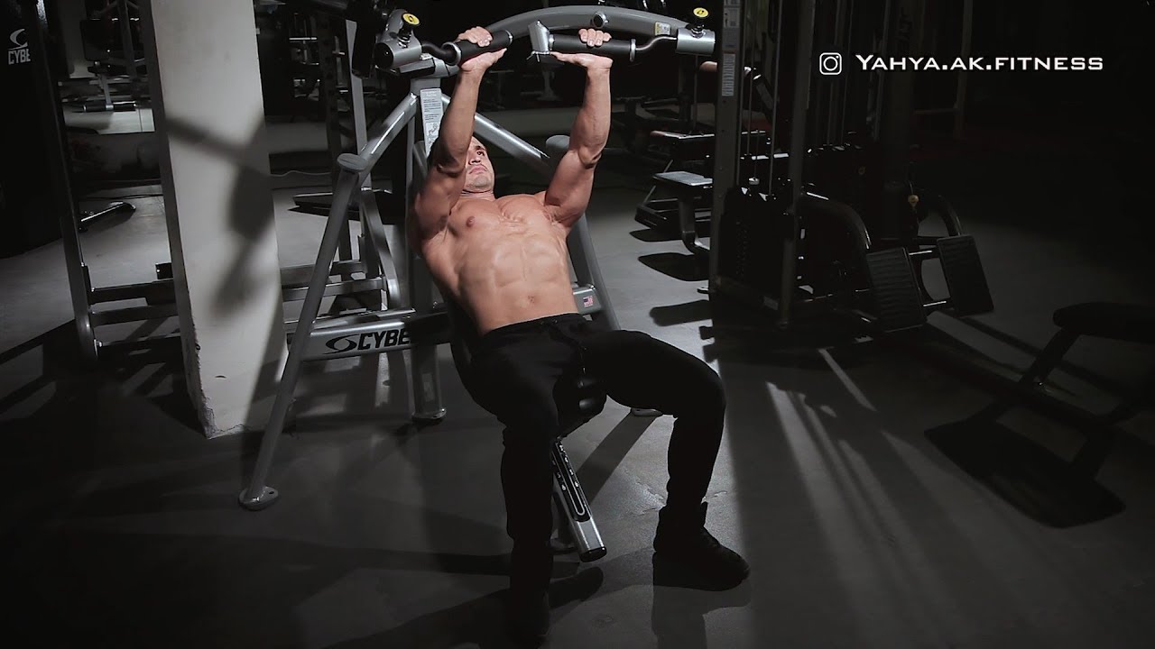 Leverage Chest Press تمرين عضلات الصدر لاڤيريج شيست پريس YouTube