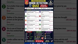 Error detection part -02 #english #englishquiz #ieltsguru #englishgrammar #ssc #ssc #sscexam
