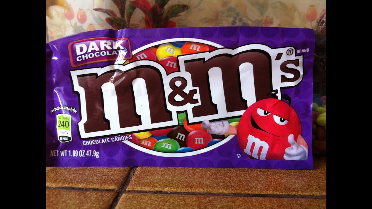 M&M's dark chocolate produit américain. YouTube