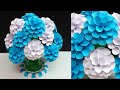How to make Papers flowers Bouquet or Guldasta with Plastic bottles  |DIY  room decoration idea