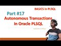 Autonomous Transaction | Pragma Autonomous Transaction | Oracle SQL PLSQL | PLSQL Tutorial in Telugu
