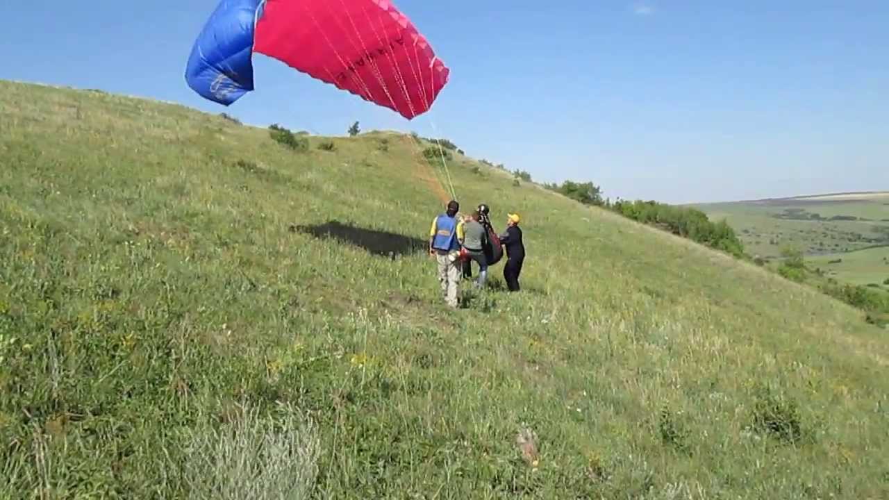 Первый полет на параплане:)