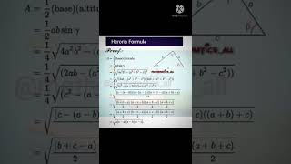 Heron`s Formula 💯💯💯💯#shorts ...