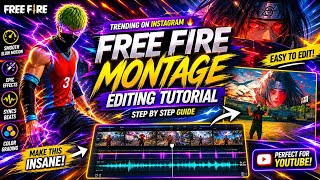 free fire montage video editing tutorial || free fire instagram trending EDTING TOTUTRIAL|| ff edit 