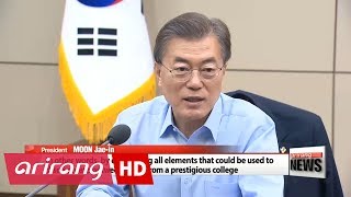 President Moon orders