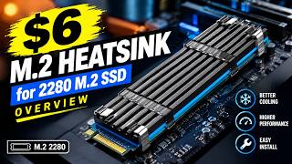 M.2 Heatsink for 2280 M.2 SSD. #overview #heatsink #2280 # SSD