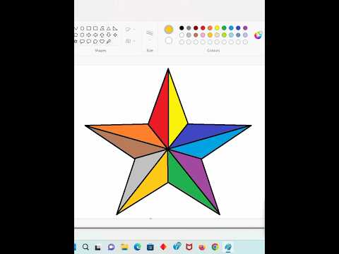 How make drawing/painting Different colours star on the computer,jan gan man,JS#computer#art#drawing