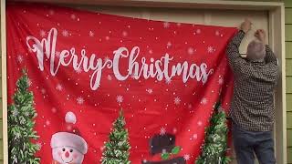 Garage Door Christmas Banners Installation & Review by Two Keys Studio 7,861 views 5 months ago 6 minutes, 29 seconds