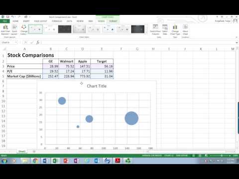 Excel Creating Bubble Charts