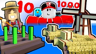 Постройки из 10 100 1000 Блоков ФЕРМА в Build a Boat Roblox screenshot 5